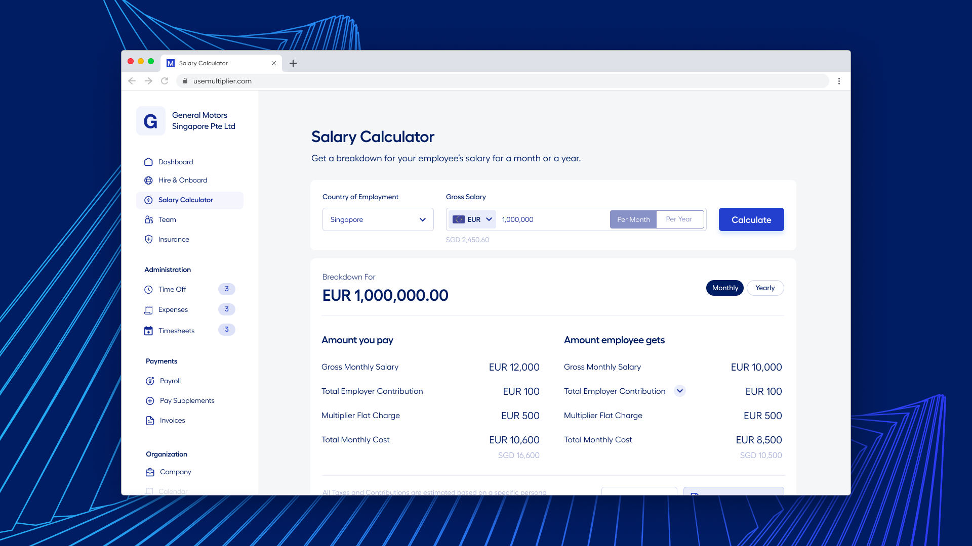 screenshot of Multiplier