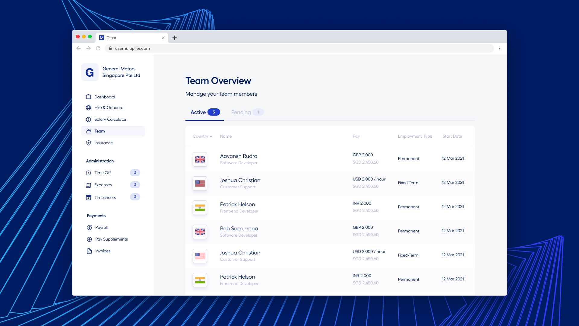 screenshot of Multiplier