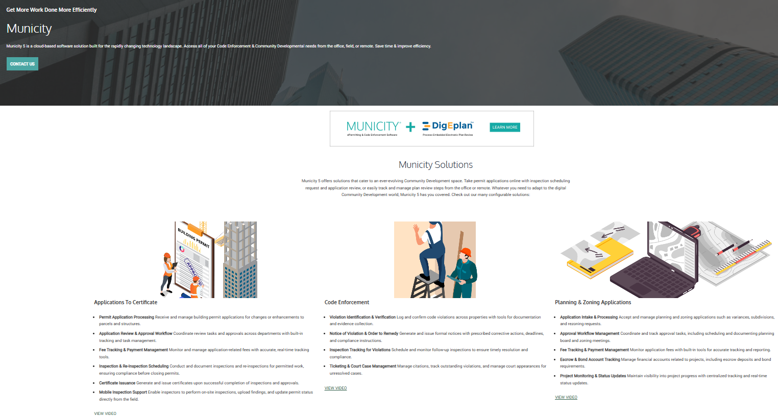 screenshot of Municity