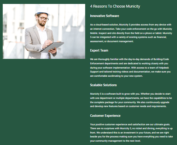 screenshot of Municity