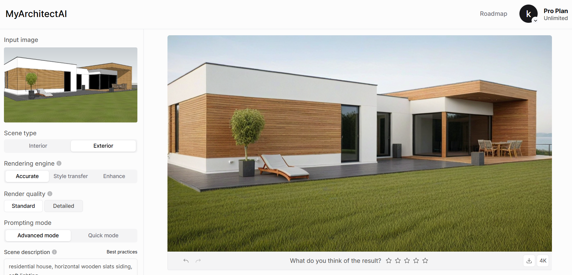 screenshot of MyArchitectAI