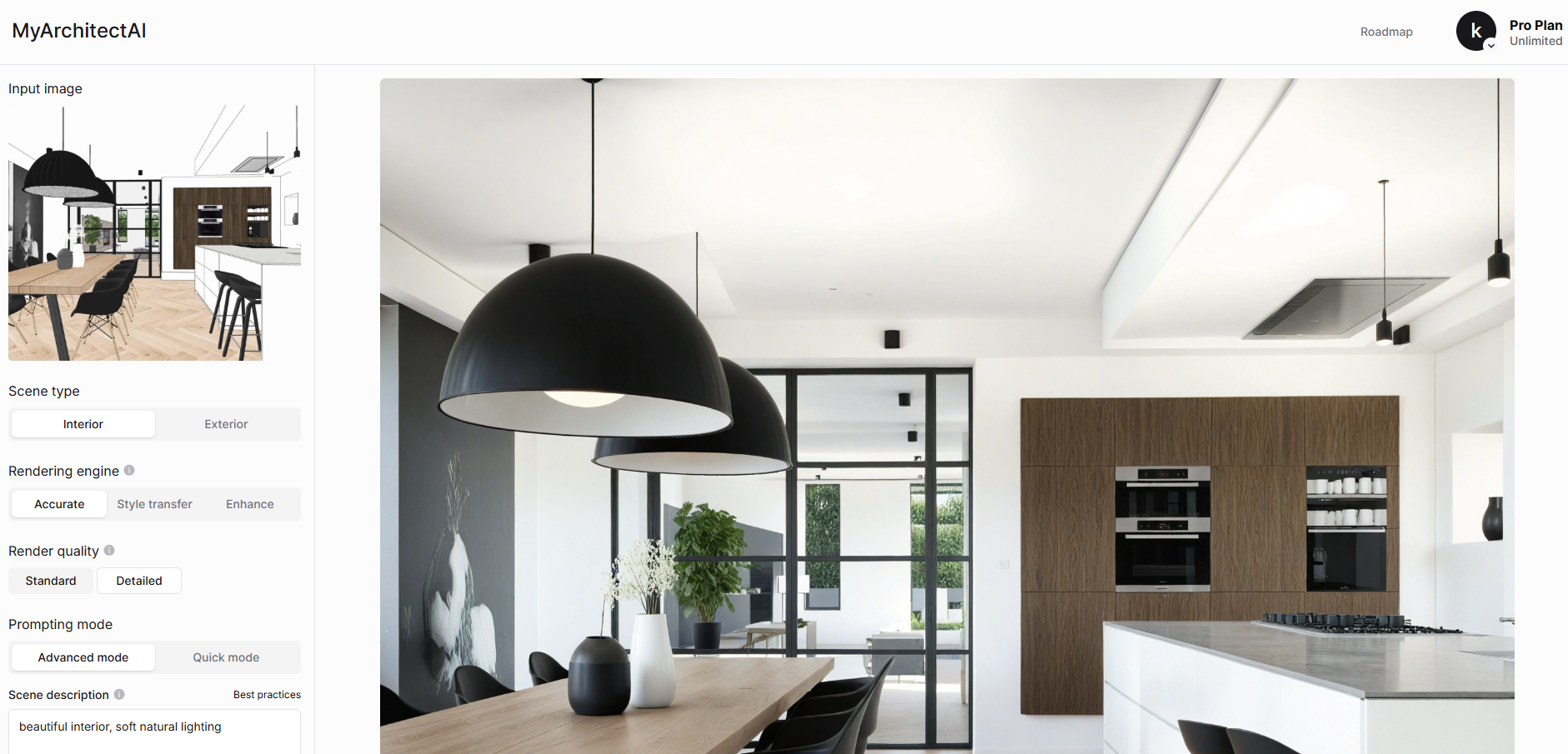 screenshot of MyArchitectAI