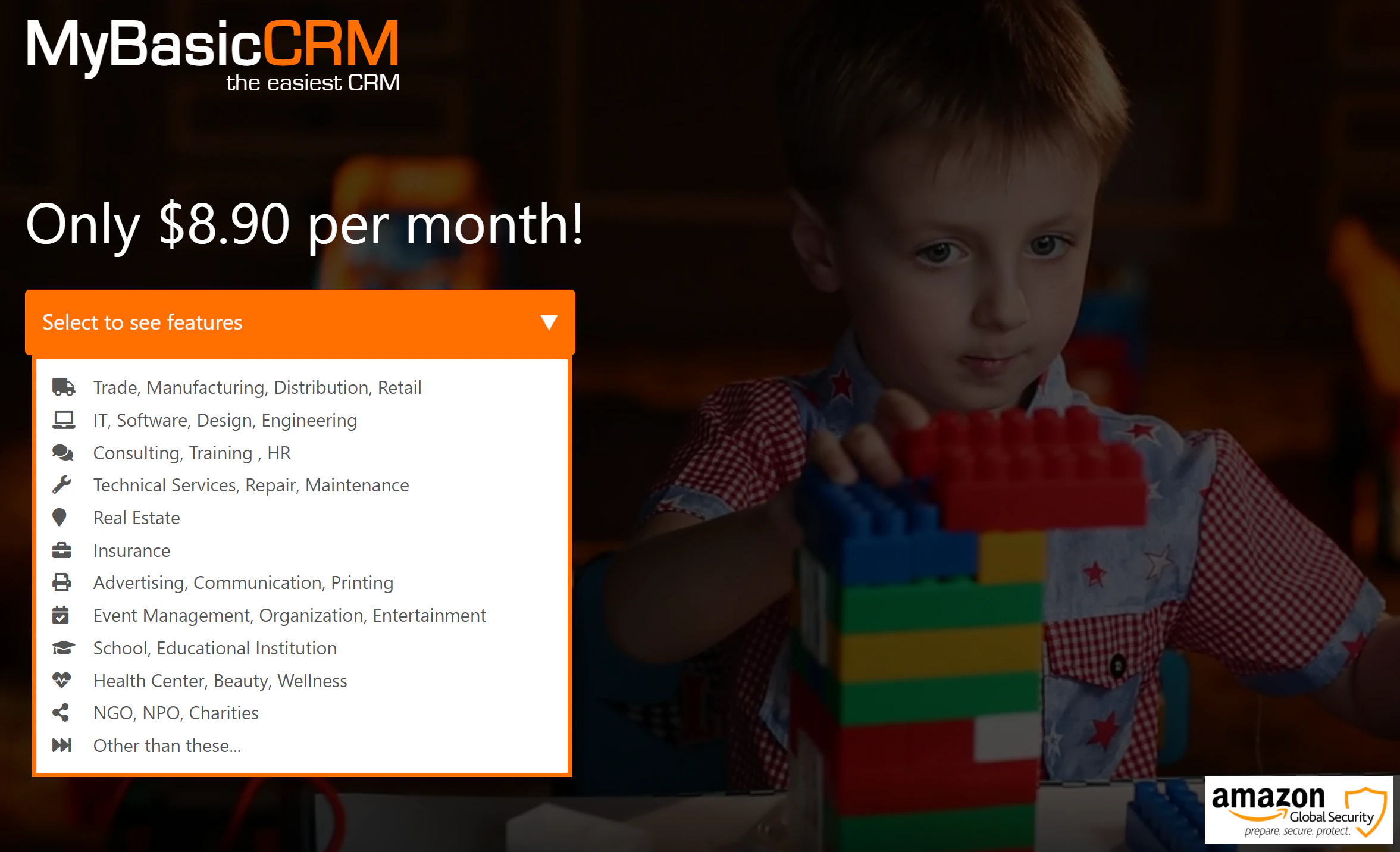 screenshot of MyBasicCRM