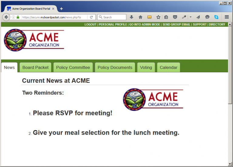 screenshot of MyBoardPacket