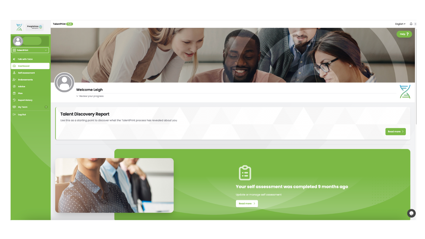 screenshot of MyCoach