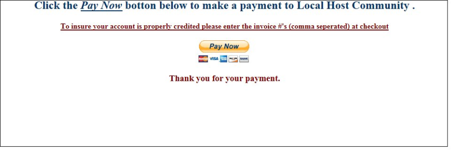 screenshot of MyCommunity