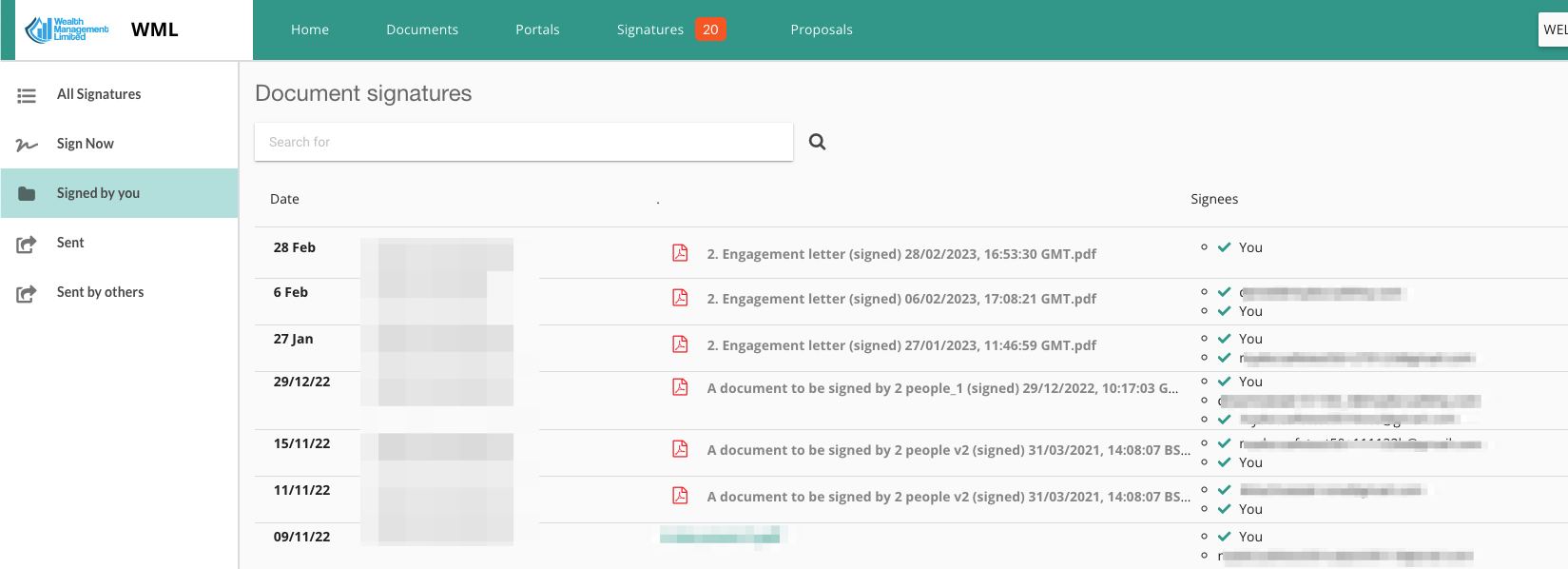screenshot of MyDocSafe