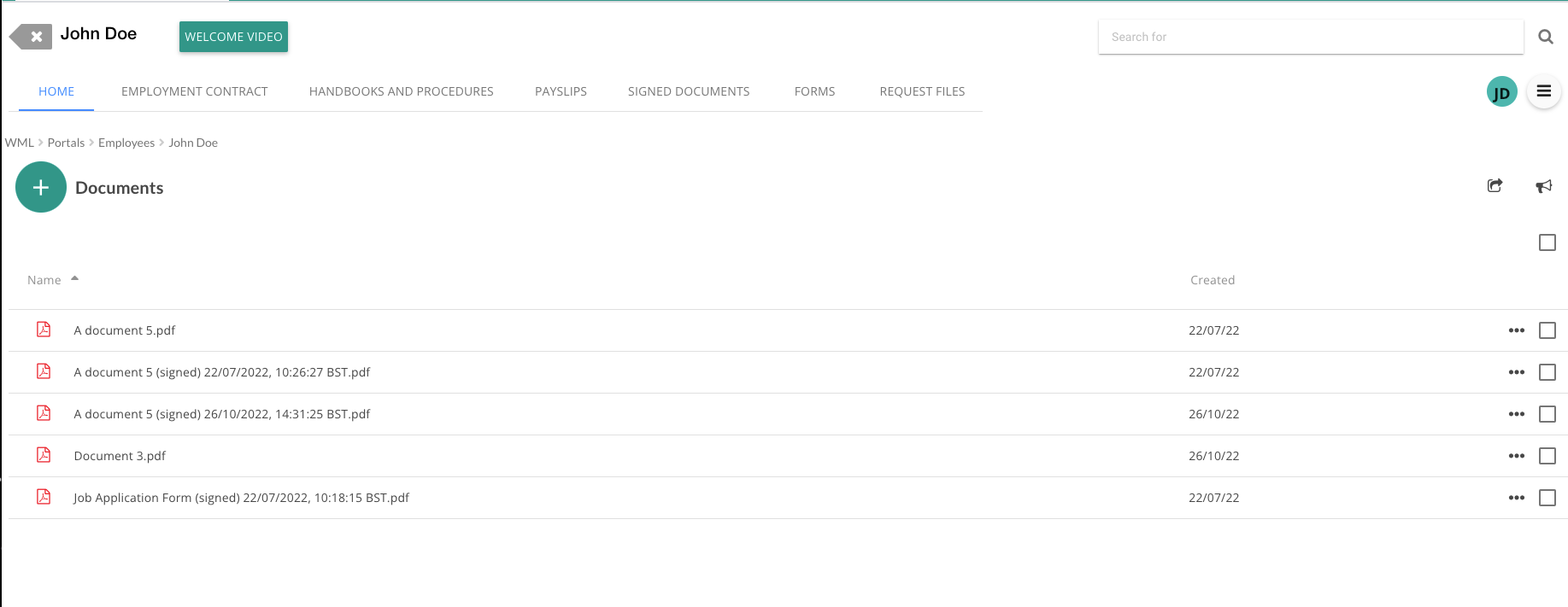 screenshot of MyDocSafe