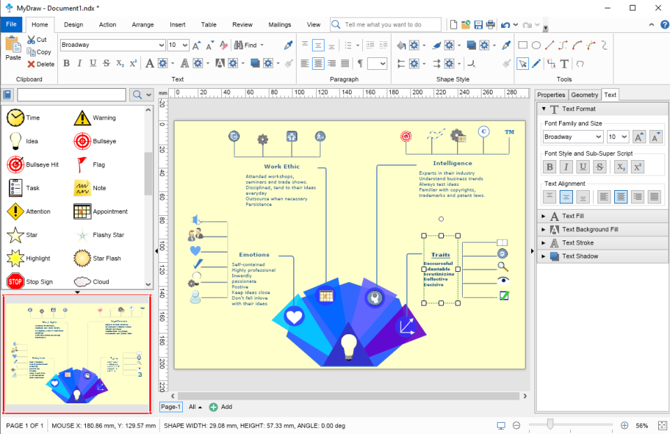 screenshot of MyDraw
