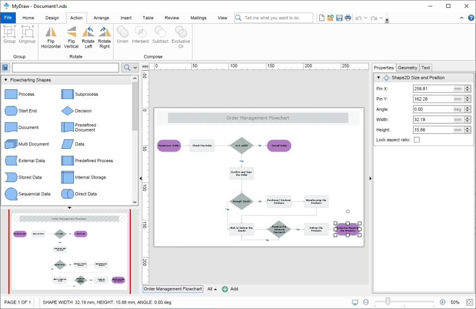screenshot of MyDraw