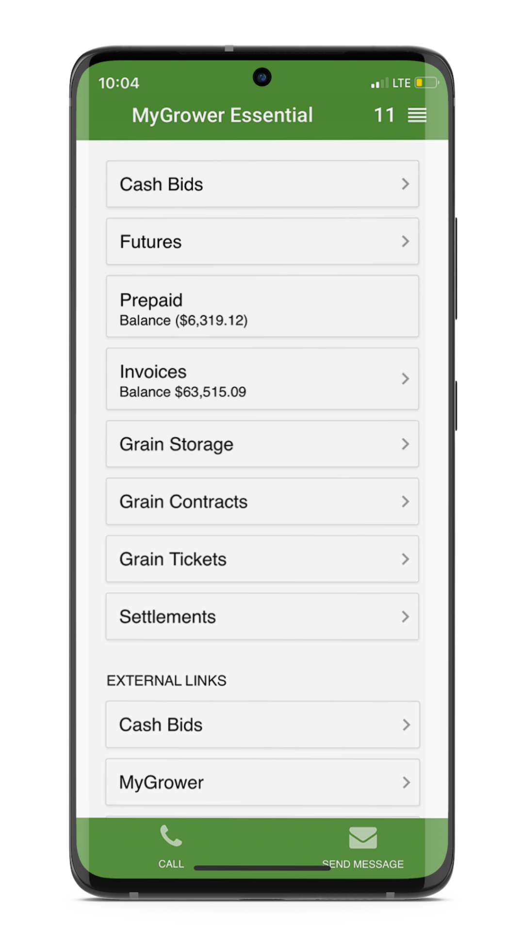 screenshot of MyGrower