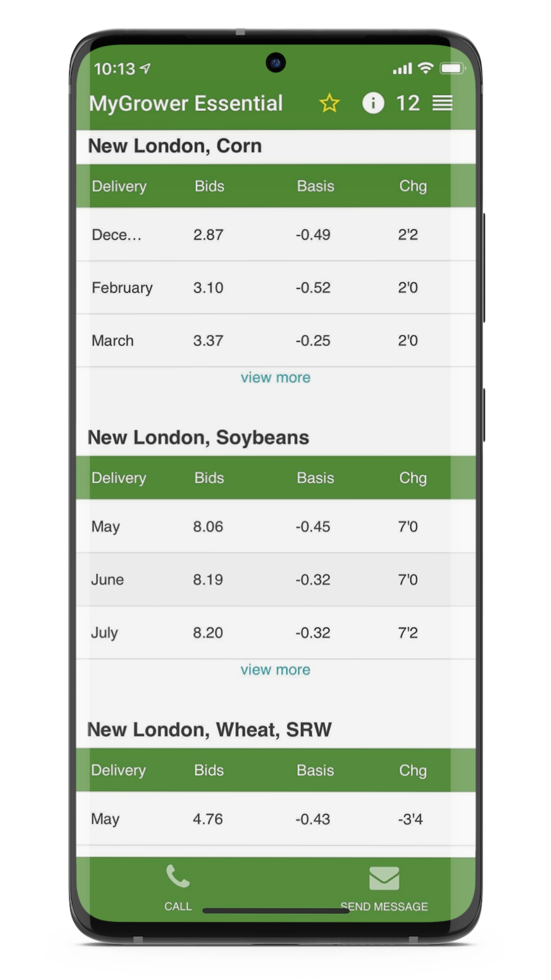 screenshot of MyGrower