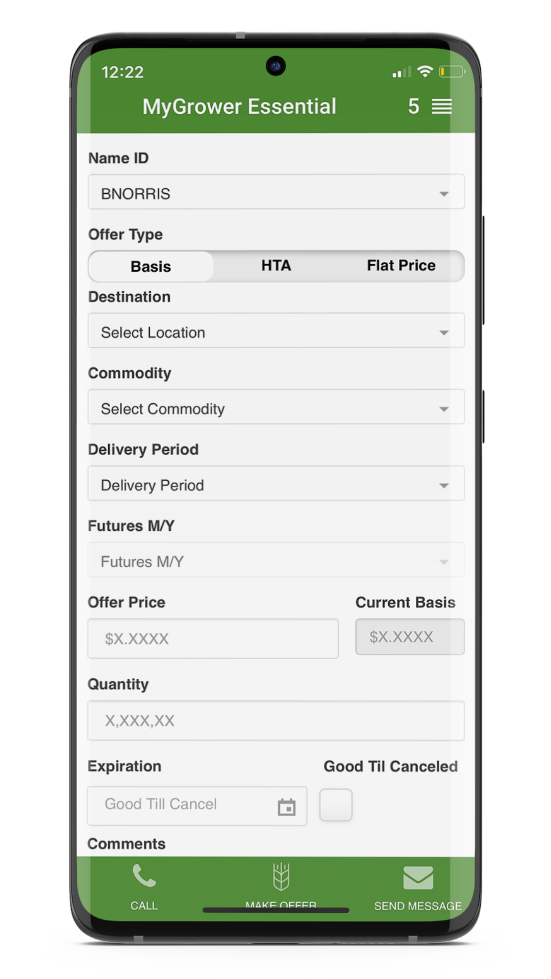 screenshot of MyGrower