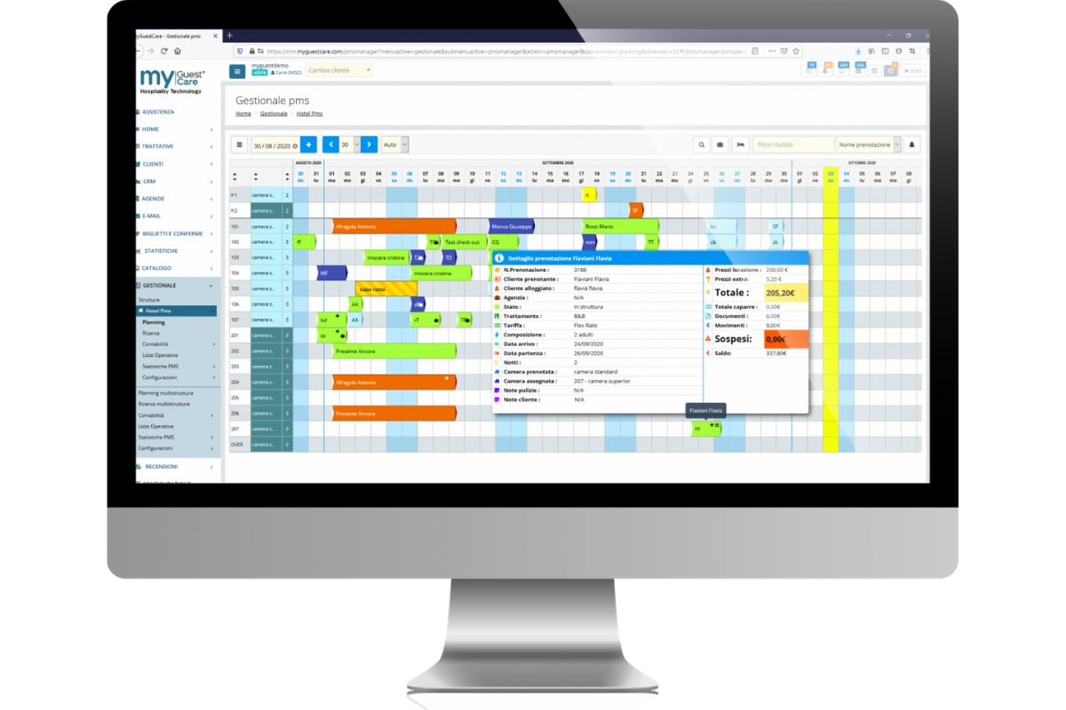 screenshot of MyGuestCare