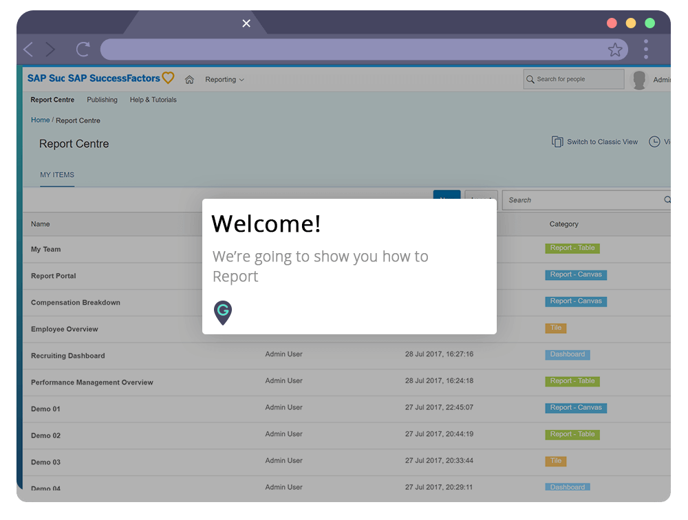 screenshot of MyGuide