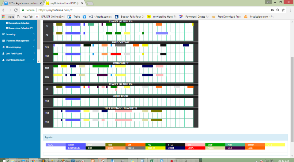 screenshot of MyHotelina