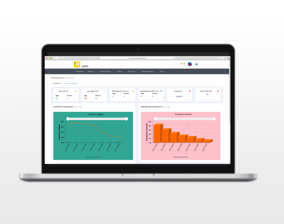 screenshot of MyRent