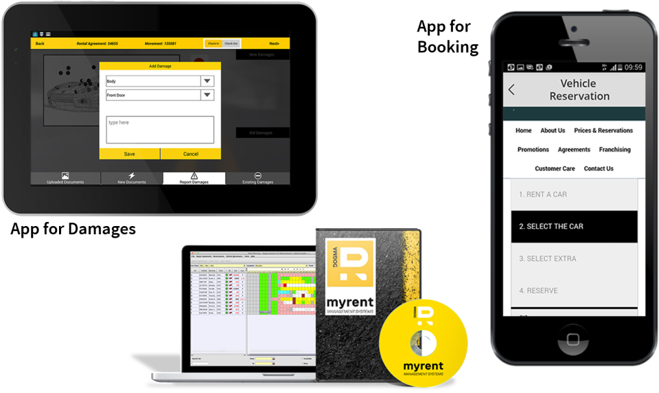 screenshot of MyRent
