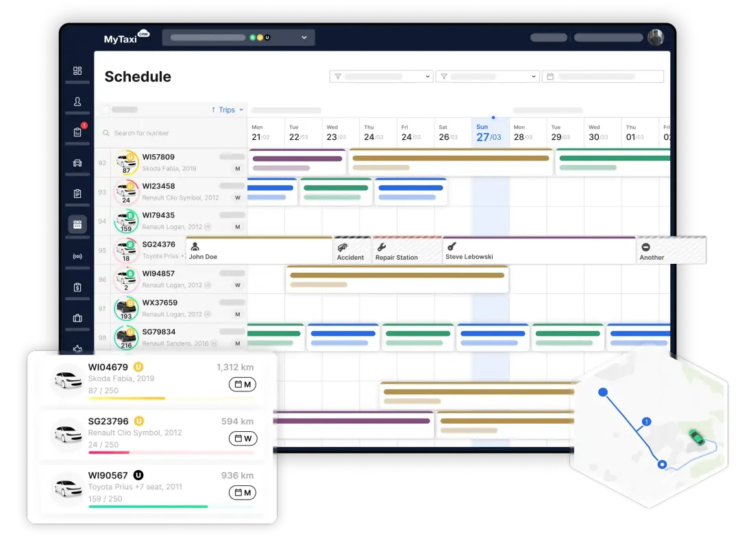 screenshot of MyTaxiCRM