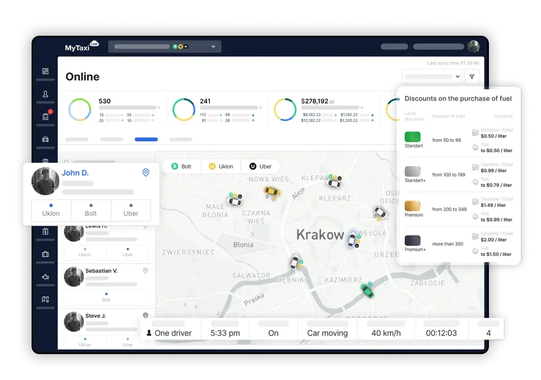 screenshot of MyTaxiCRM