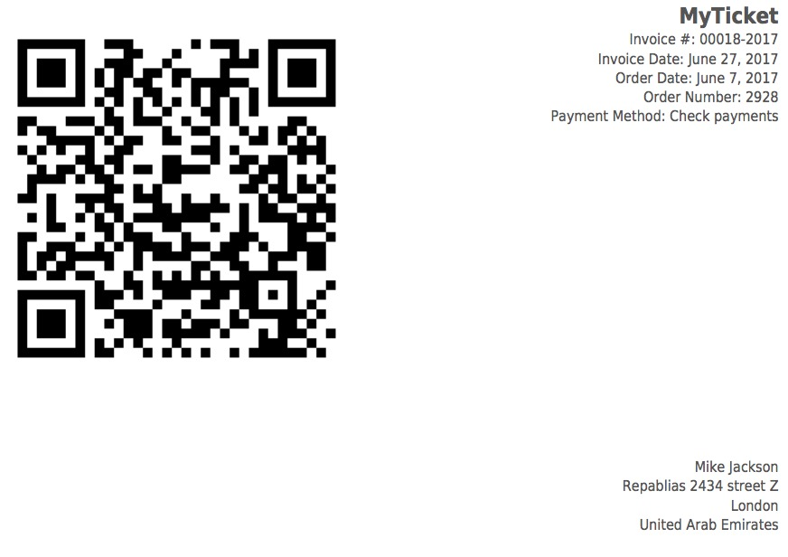 screenshot of MyTicket