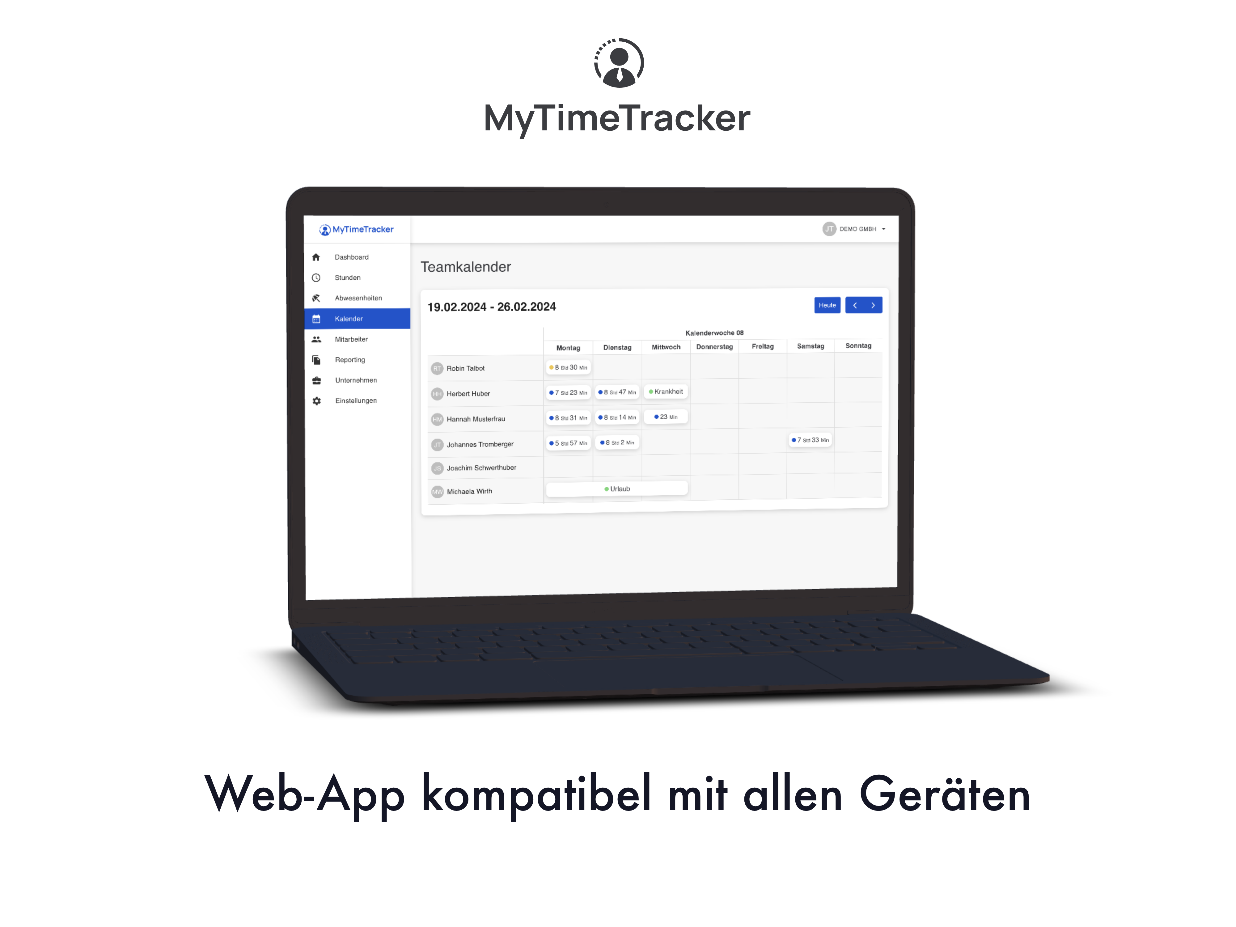 screenshot of MyTimeTracker