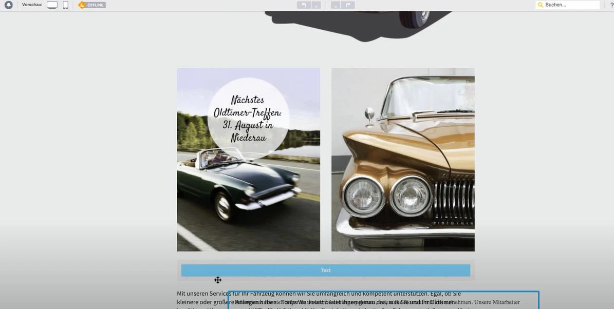 screenshot of MyWebsite