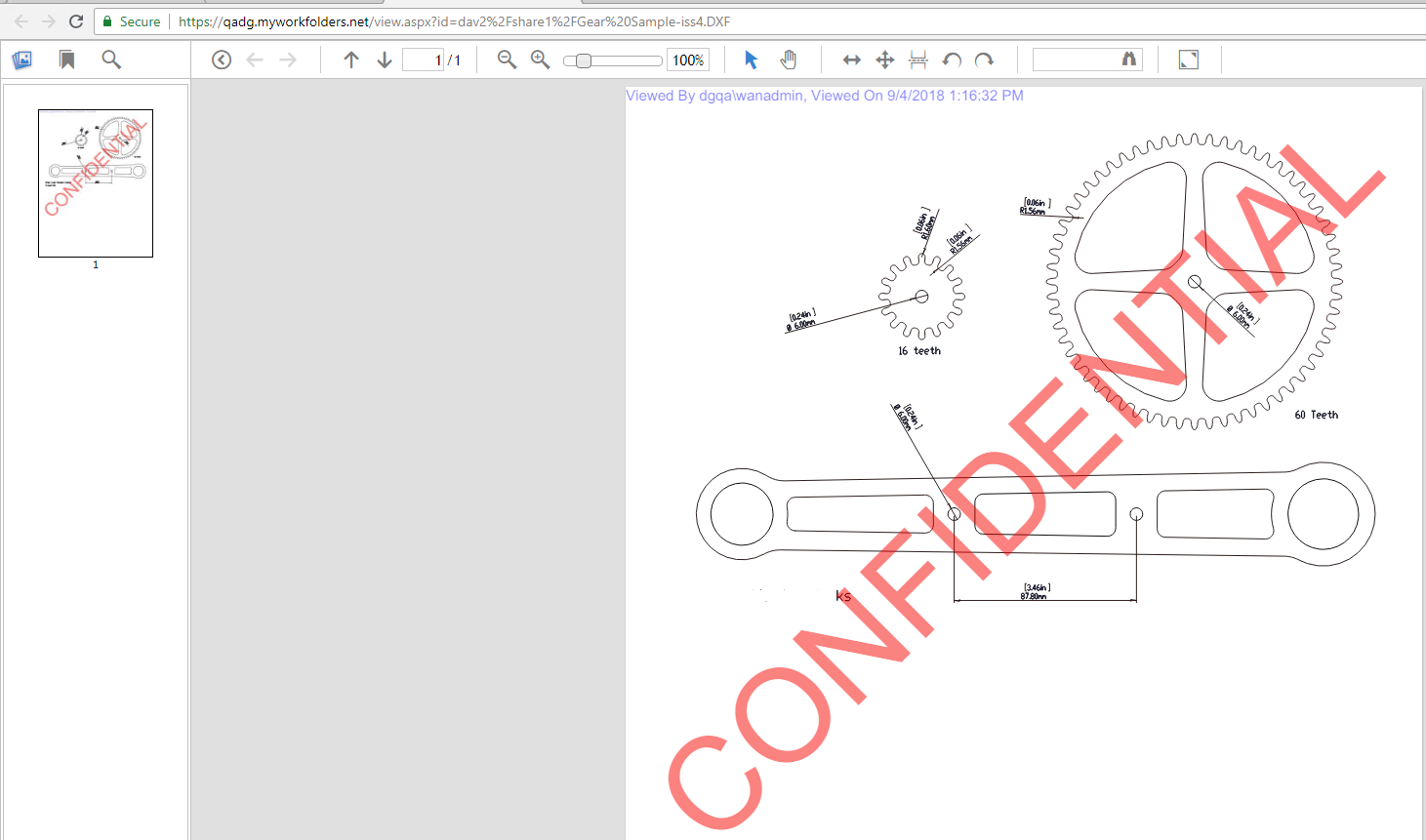 screenshot of MyWorkDrive