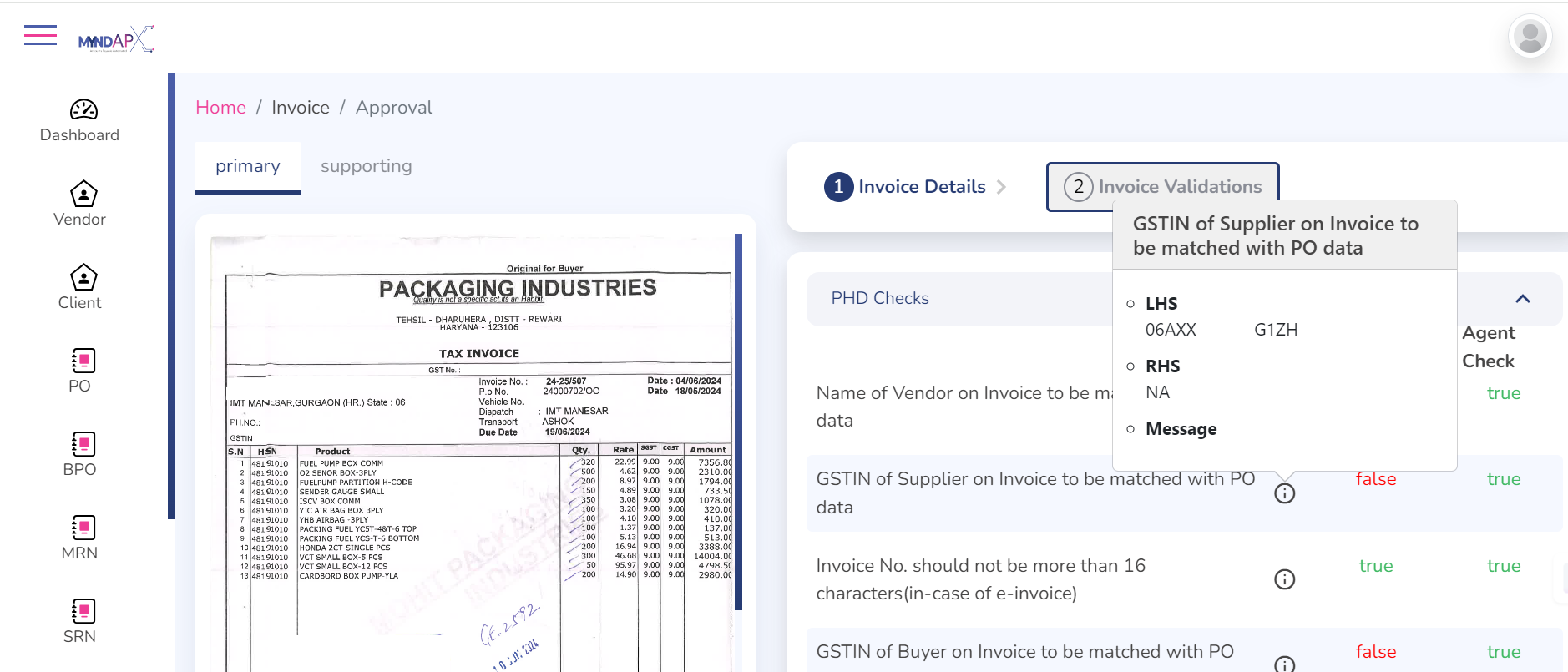screenshot of MyndAPX