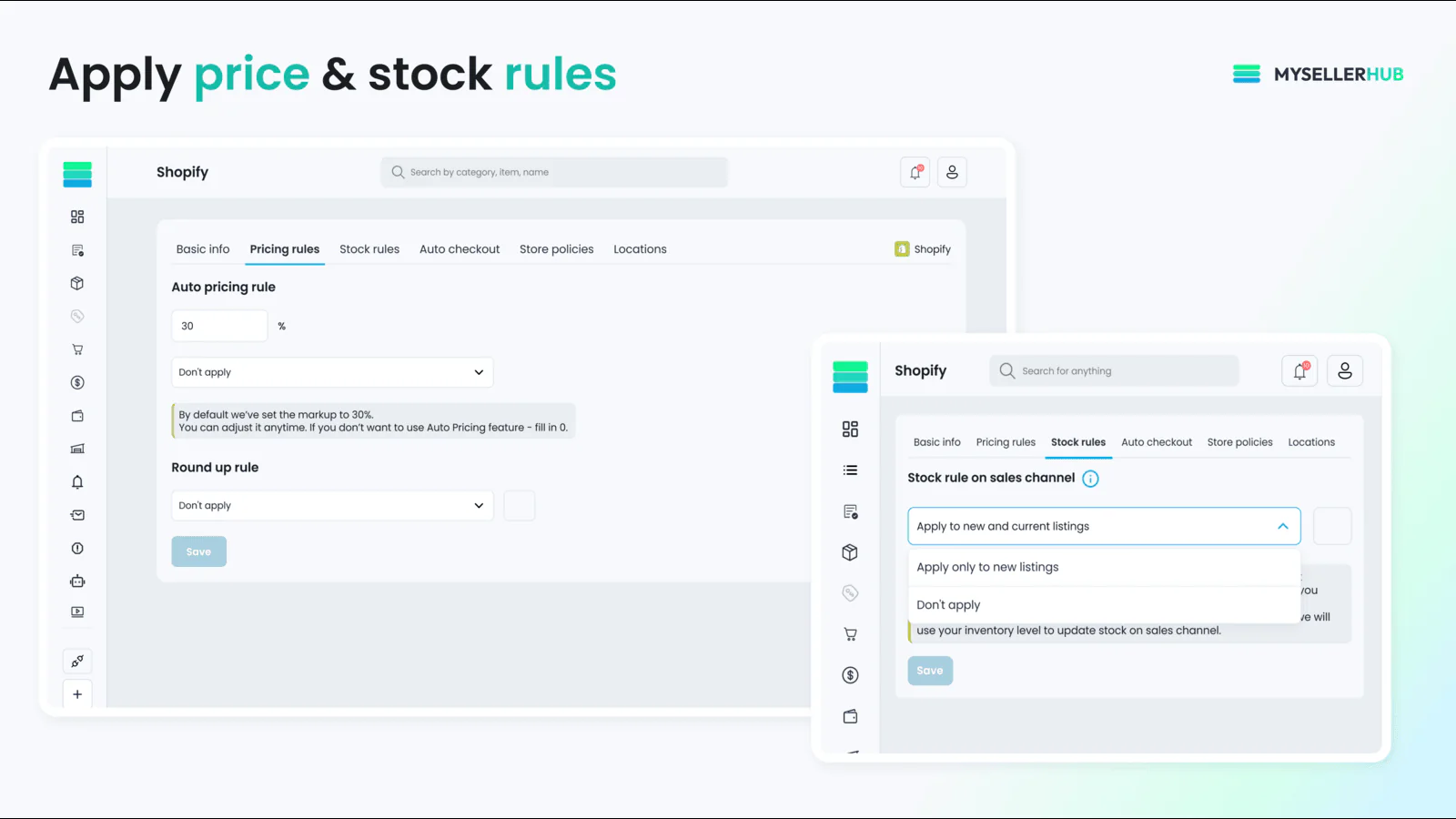 screenshot of Mysellerhub
