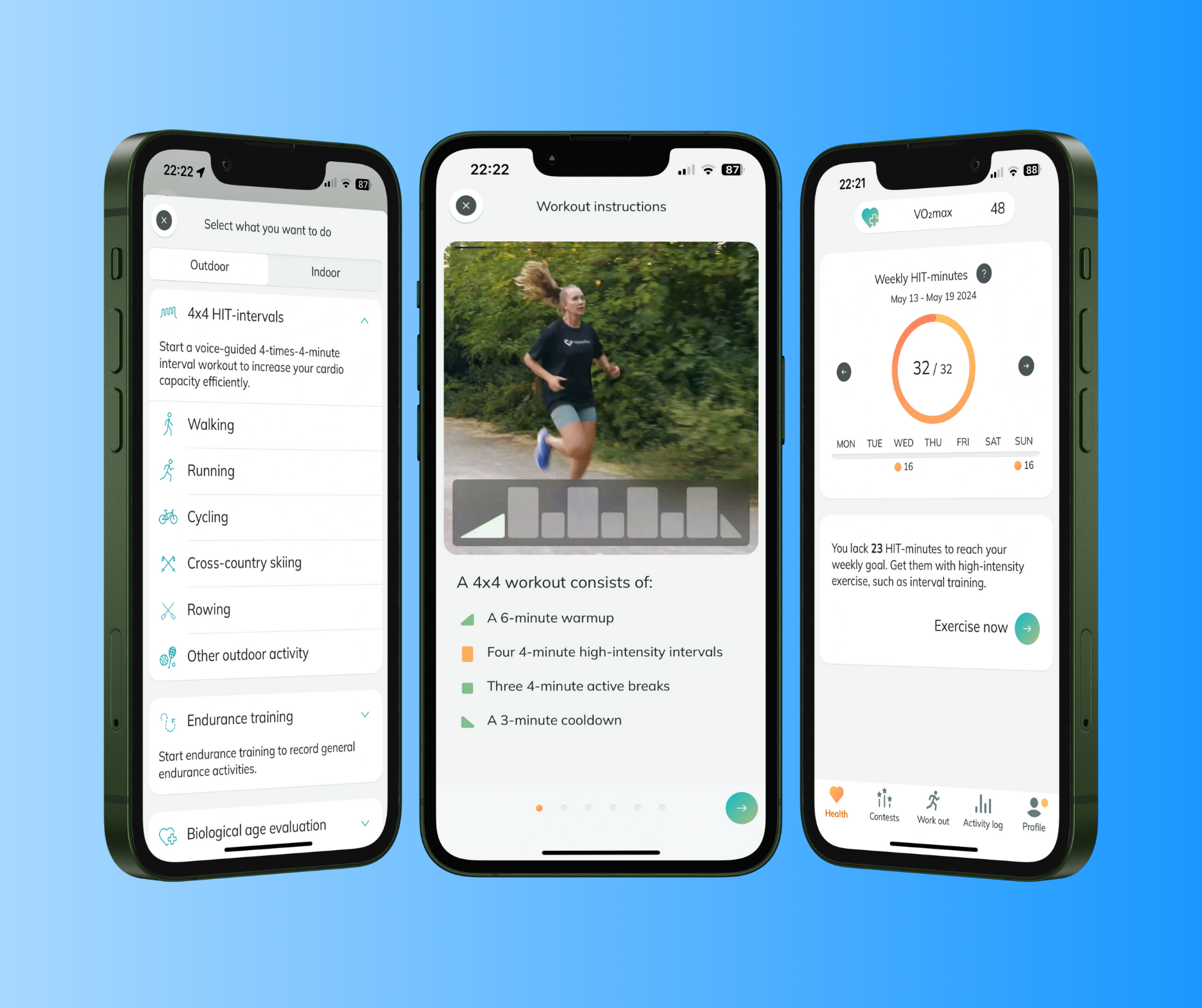 screenshot of Myworkout