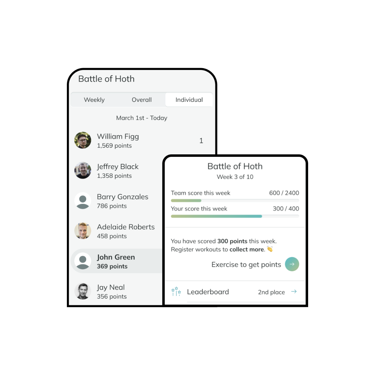 screenshot of Myworkout