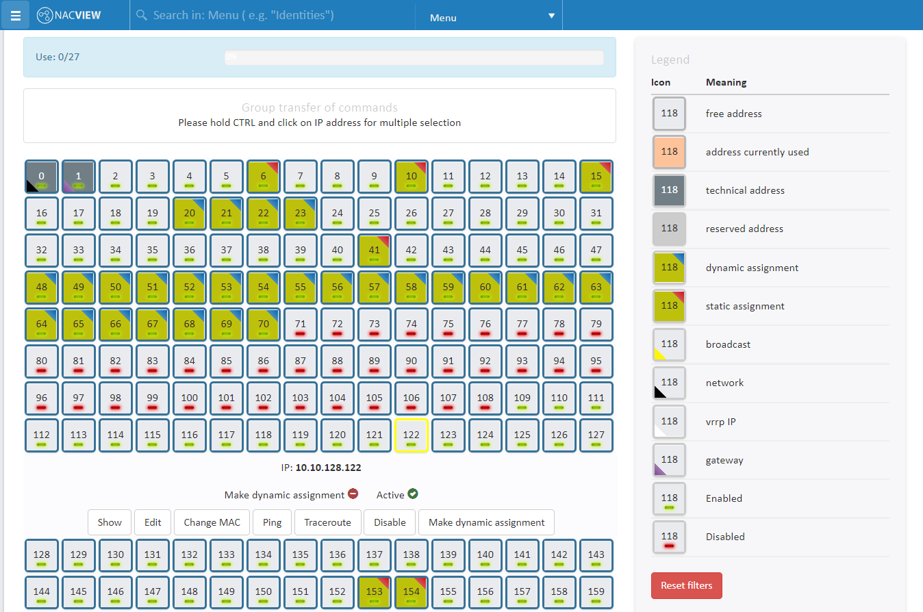 screenshot of NACVIEW