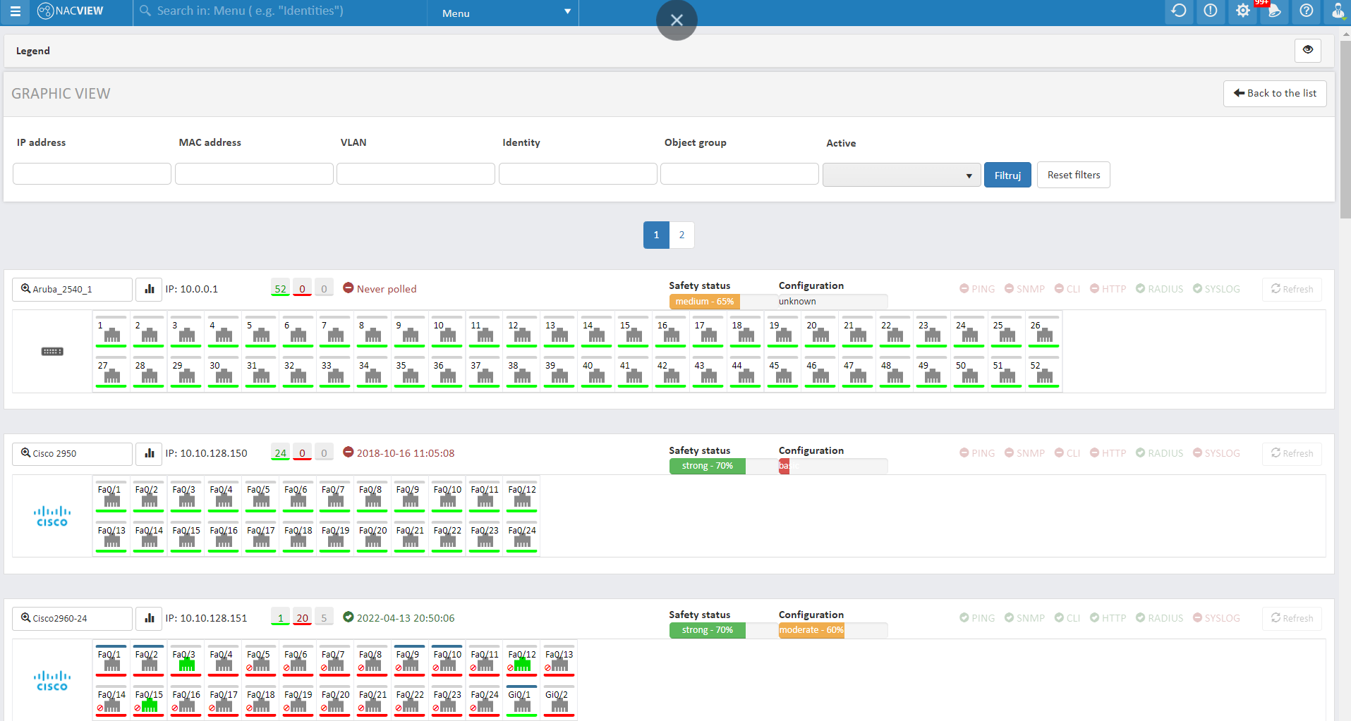 screenshot of NACVIEW