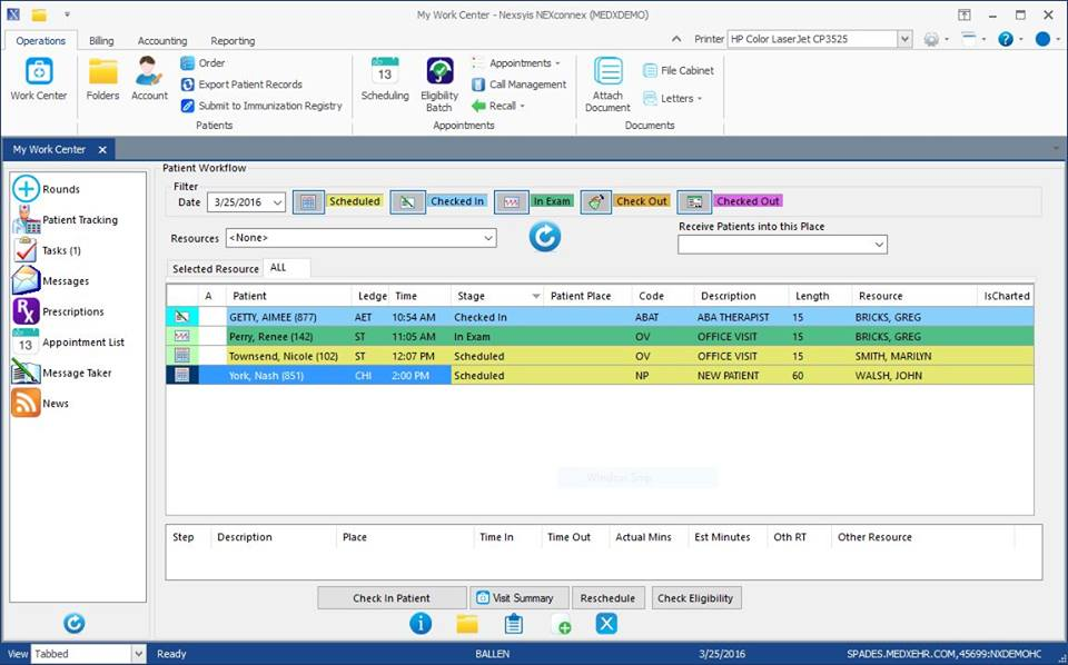 screenshot of NEXconnex
