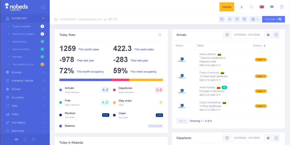 screenshot of NOBEDS