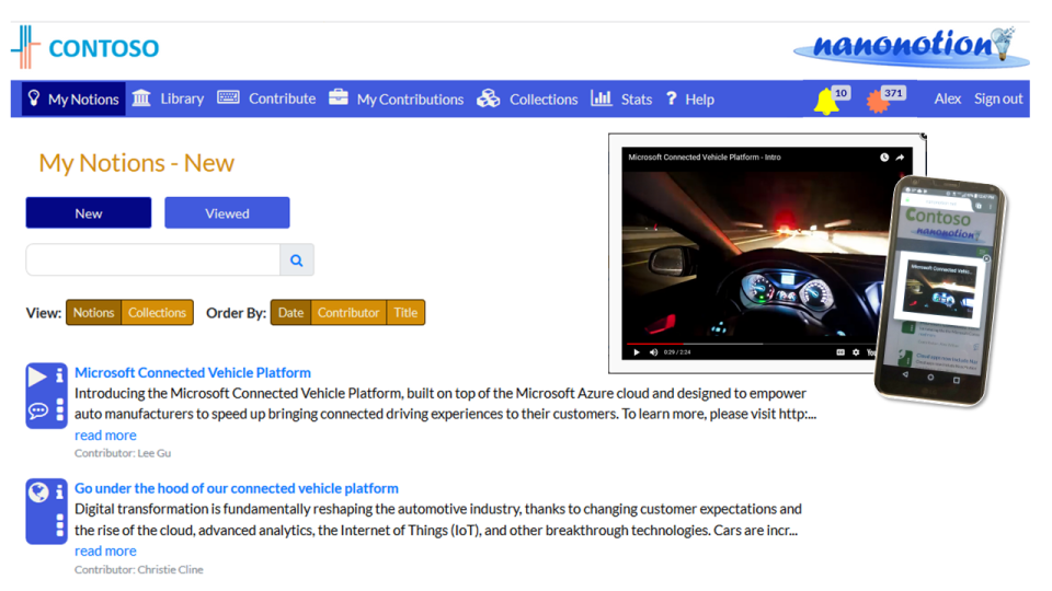 screenshot of NanoNotion