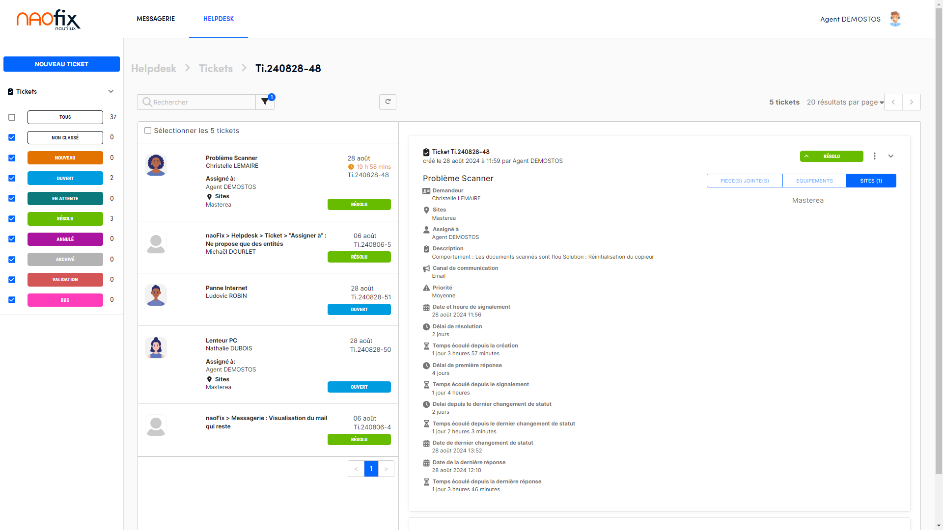 screenshot of Naofix