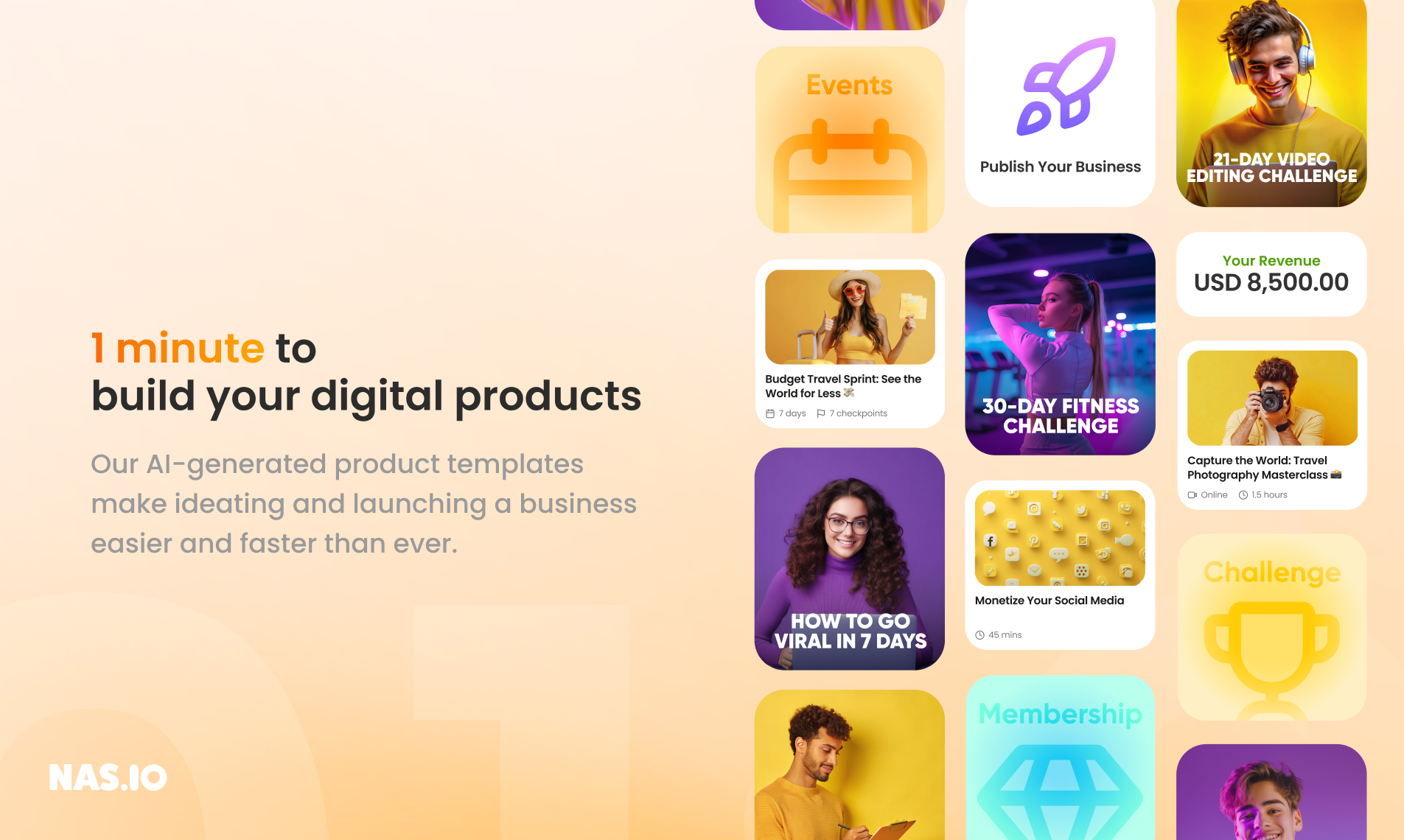 screenshot of Nas.io