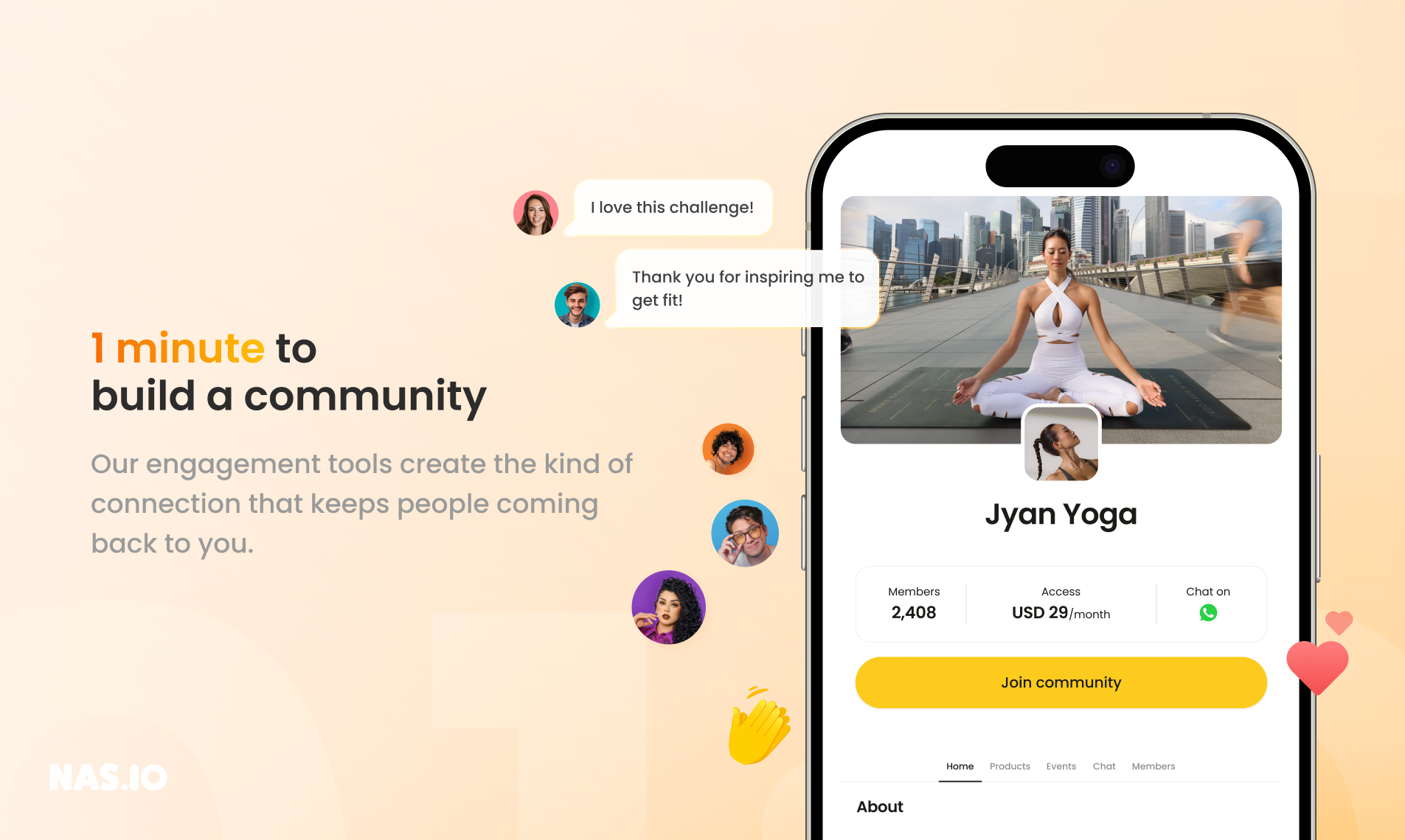 screenshot of Nas.io