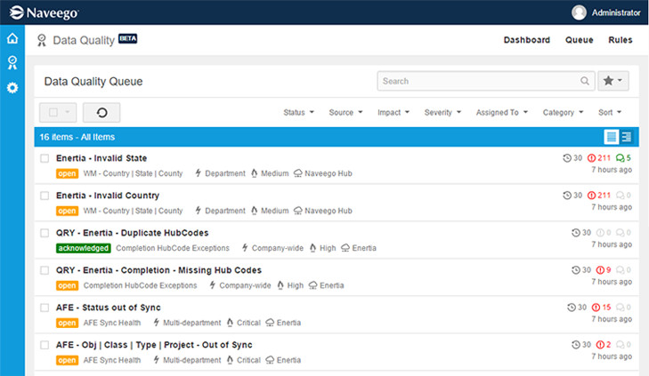 screenshot of Naveego