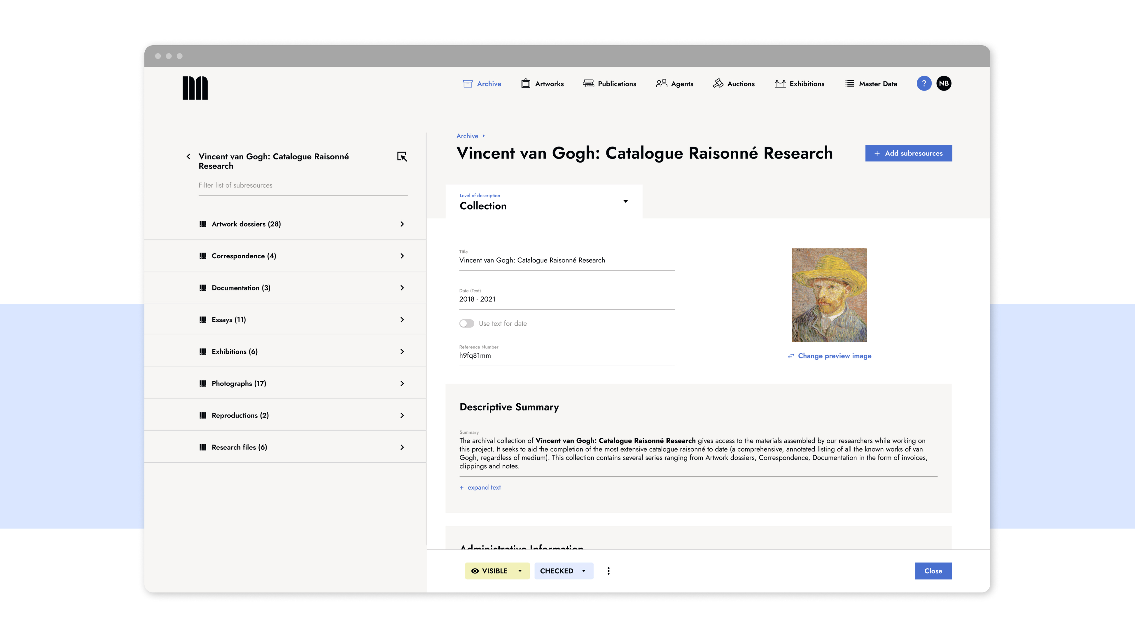 screenshot of Navigating.art