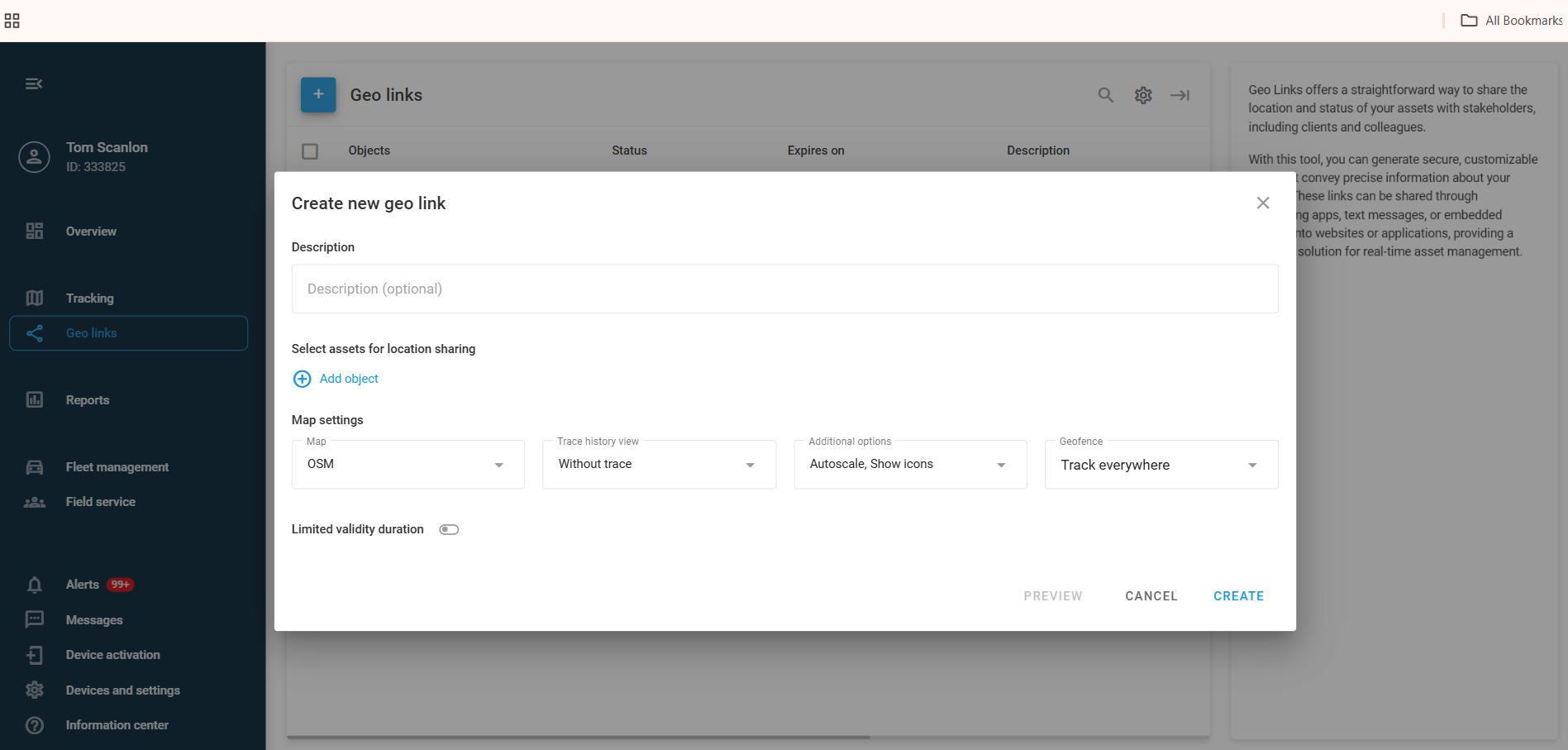 screenshot of Navixy