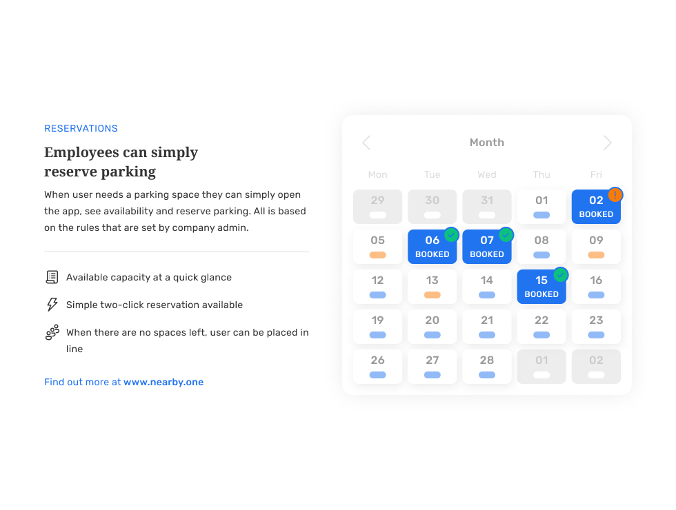 screenshot of Nearby