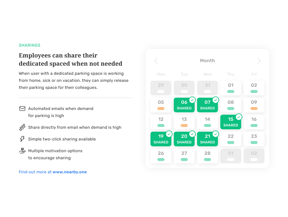 screenshot of Nearby