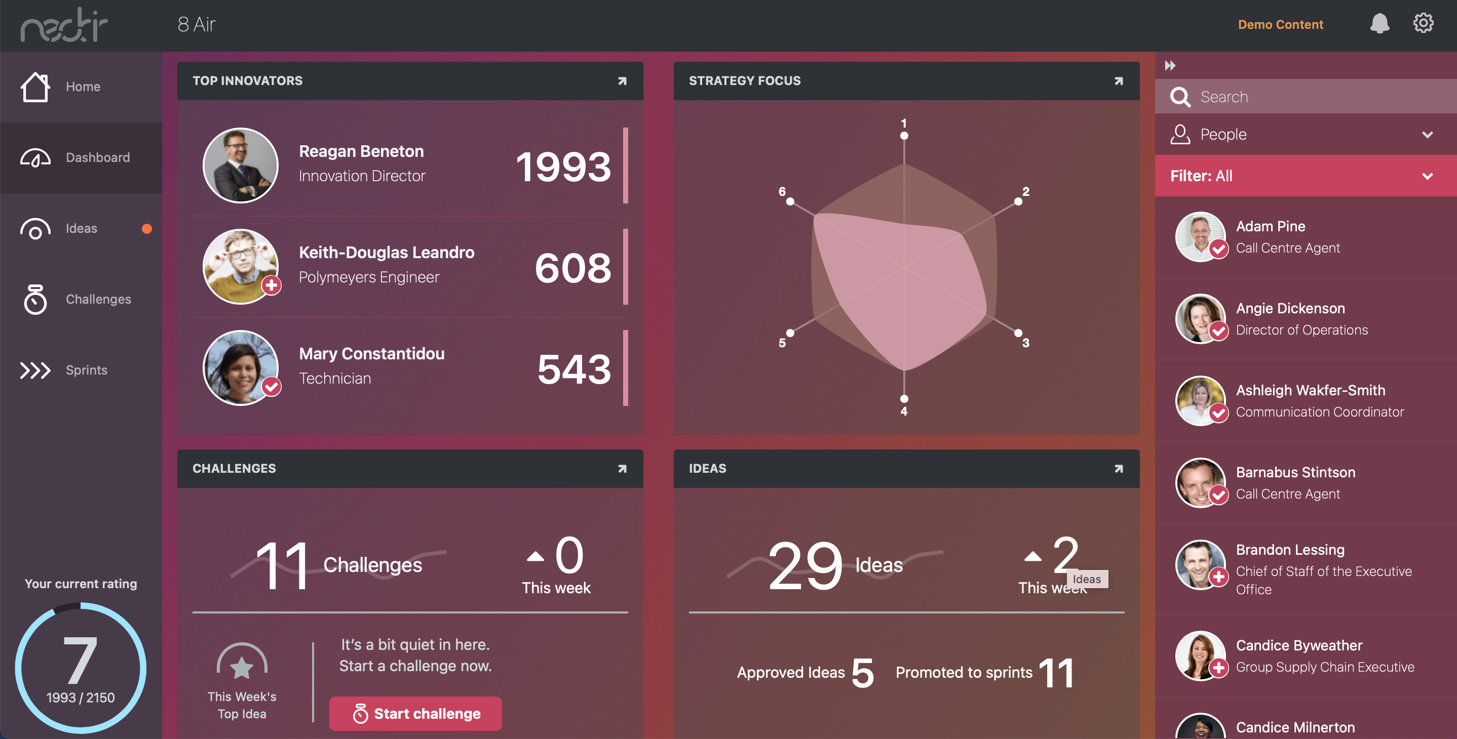 screenshot of Nectir