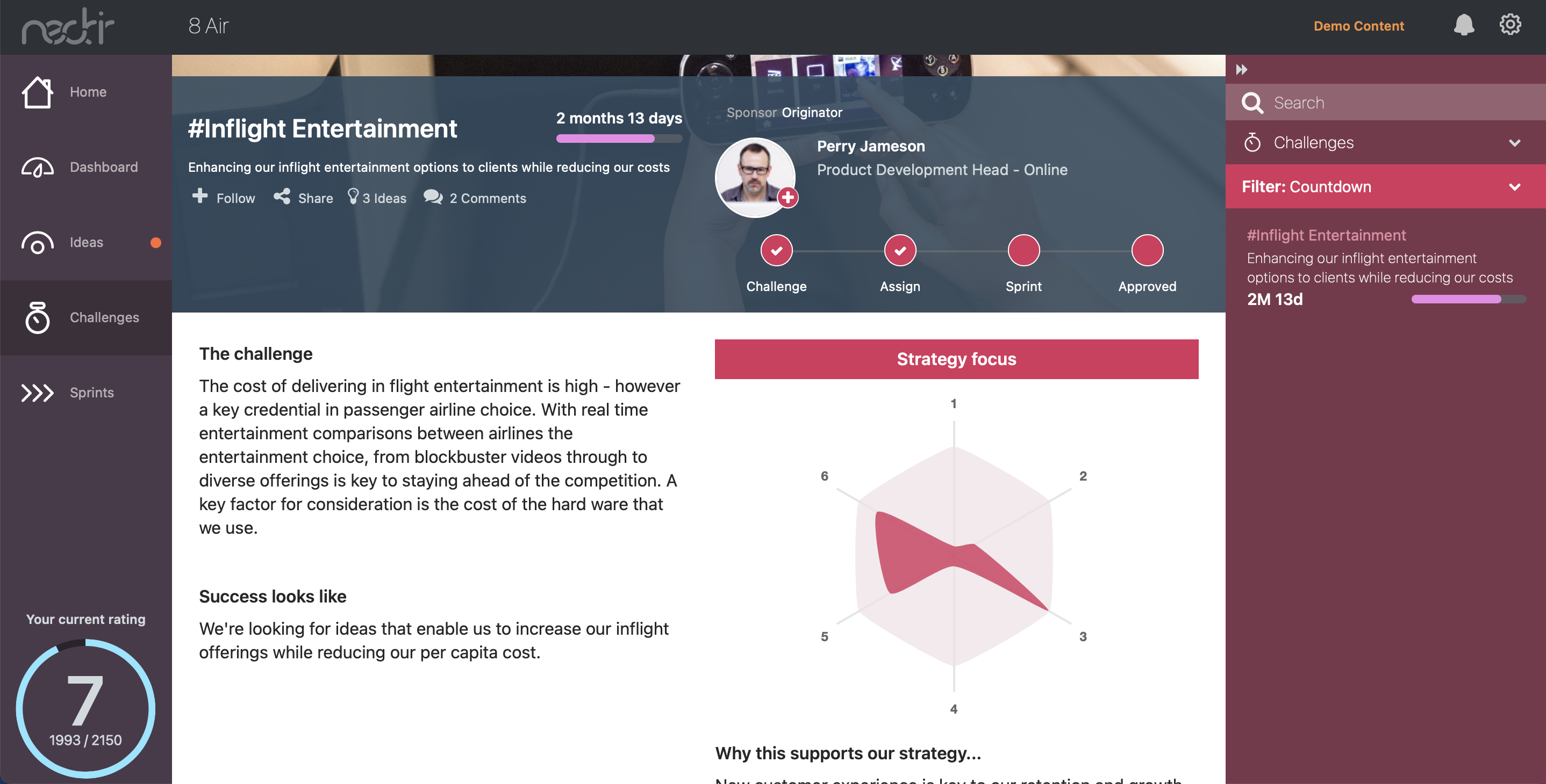 screenshot of Nectir