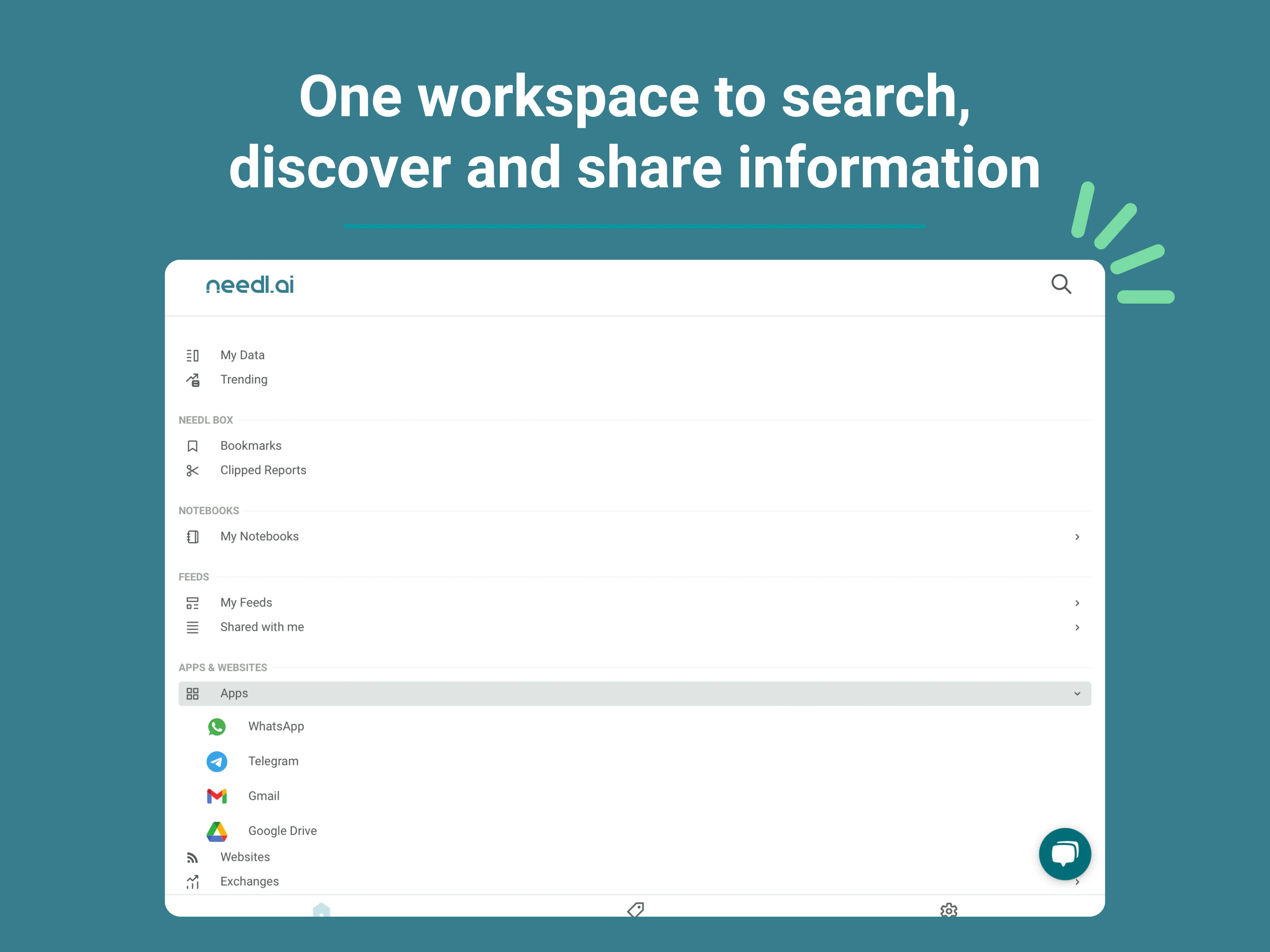 screenshot of Needl.ai