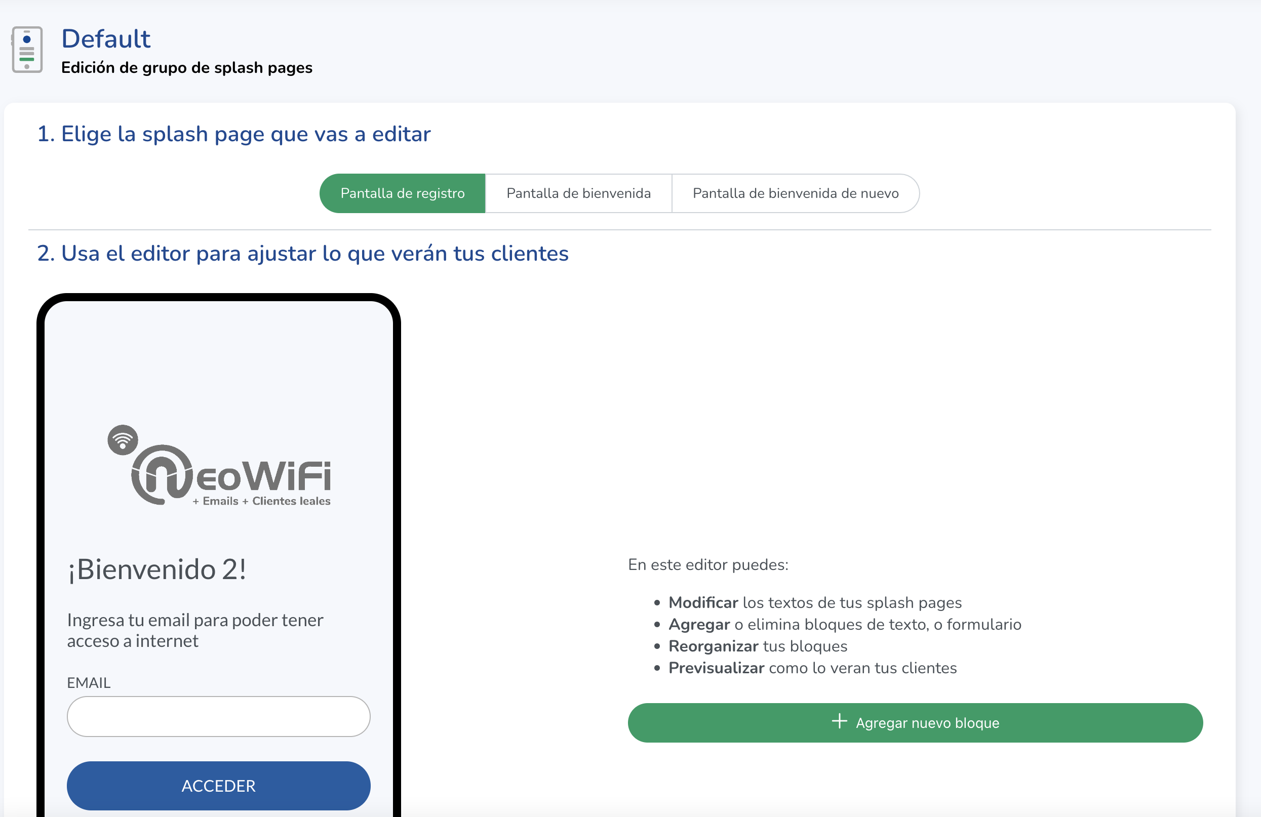 screenshot of NeoWiFi