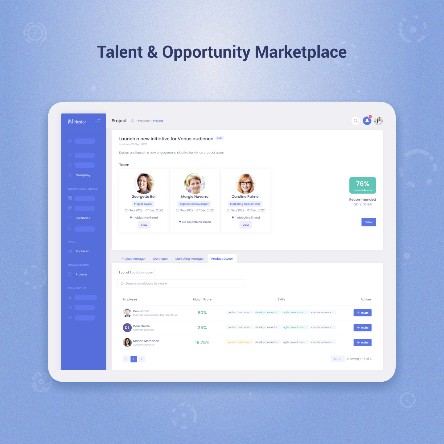 screenshot of Nestor